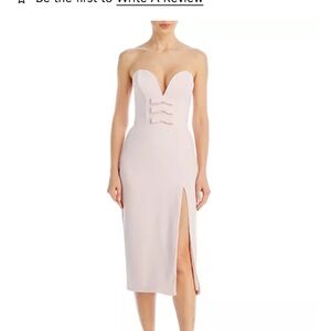 🌸$260 NWT Medium Amanda Uprichard Joselynne Strapless Bow Dress - Blush🌸